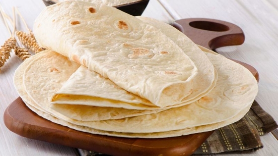 High Capacity Full Auto Tortilla Pita Bread Production Line With Oven Cooling System