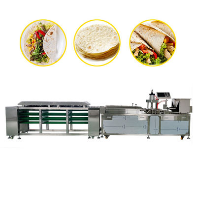 Adjustable 8000pcs/H 23kw Lavash Baking Equipment Hydraulic Pressing
