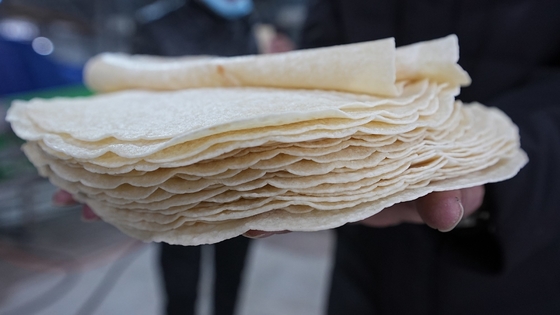 2KW 400mm Tortilla Production Line For Professional Bakers Tortilla Bread