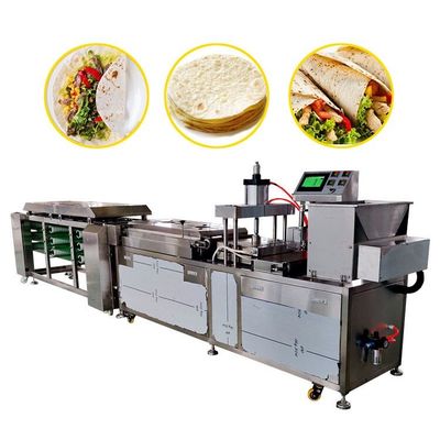 Adjustable 8000pcs/H 23kw Lavash Baking Equipment Hydraulic Pressing