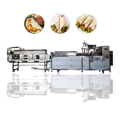 Double Ouput 1300 Piece/Hour Commercial Tortilla Making Machine 30cm Diameter